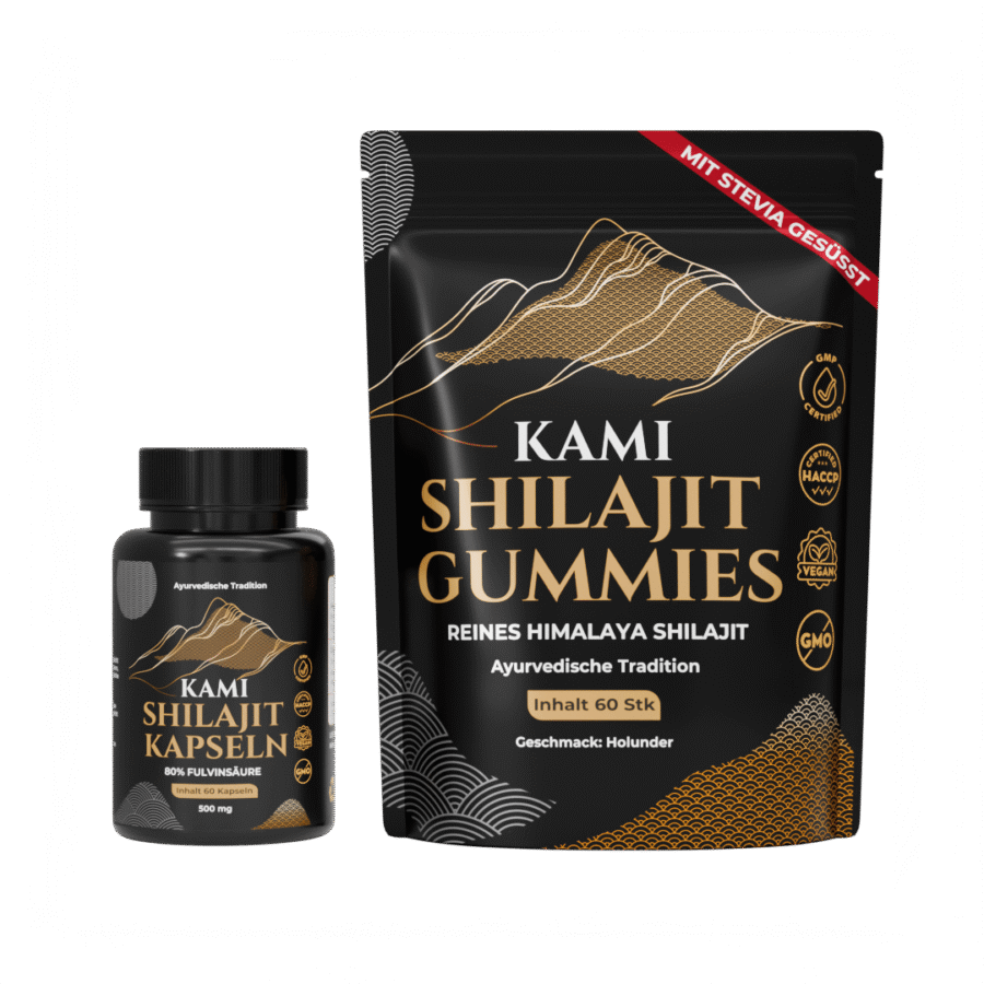 Kami Shilajit Kapseln Gummies Set