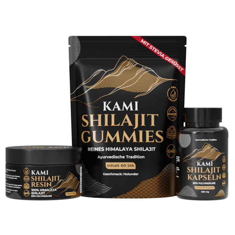 Kami Shilajit Resin Kapseln Gummies Set