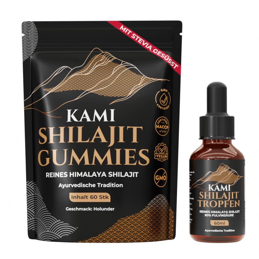 Kami Shilajit Gummies Tropfen Set