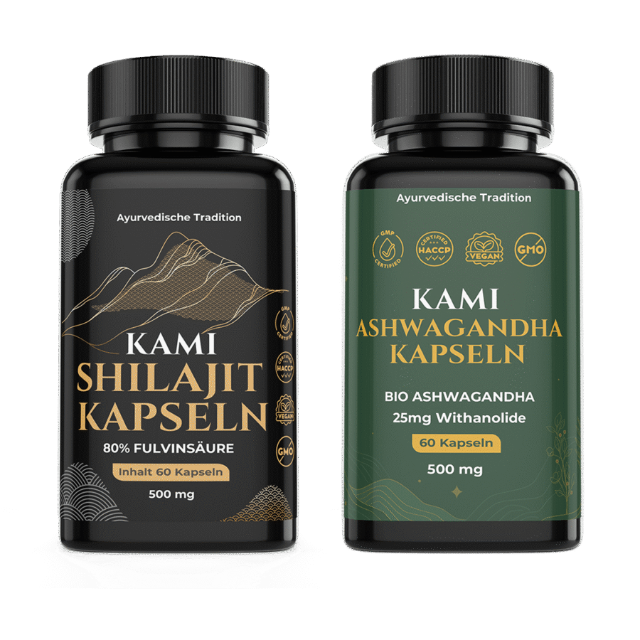 Kami Ashwagandha + Shilajit Kapseln Set